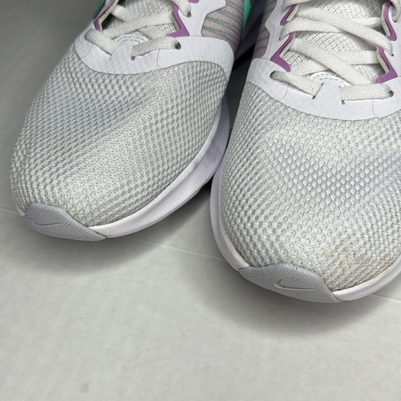 Nike Downshifter 11 Running Athletic Shoes Women’s Size 10 White Low Top Lace Up - Picture 12 of 12